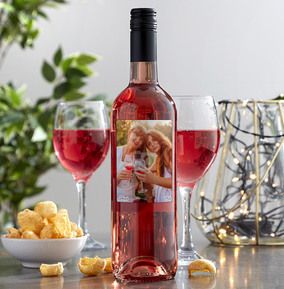 Single Photo Upload Rose Wine