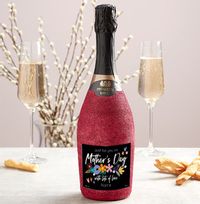Tap to view ZDISC Mothers Day Personalised Pink Glitter Prosecco