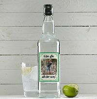 Christmas Gin-gle Personalised Photo London Dry Gin
