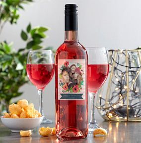 Photo Upload Rosé Wine Bottle