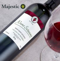 Personalised Birthday Red Wine Bottle