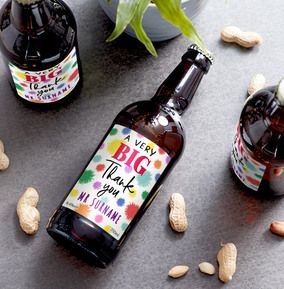Very Big Thank You Teacher Personalised Beer