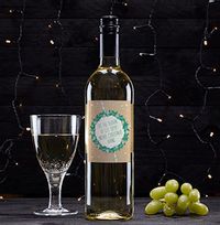 Tis the Season Personalised White Wine Bottle