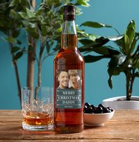 Christmas Urban Love Personalised Photo Upload Whisky