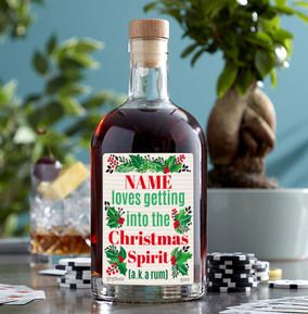 Christmas Spirit Personalised Rum