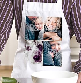 Polaroid Four Photo Personalised Apron
