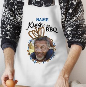 Crowned King of the BBQ Personalised Apron