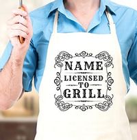 Tap to view Licensed To Grill Personalised Apron