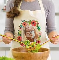 Floral Wreath Full Photo Personalised Apron