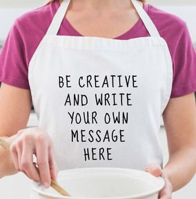 Your Own Personalised Text Apron