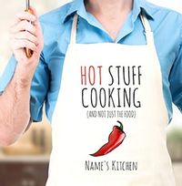 Hot Stuff Cooking Personalised Apron