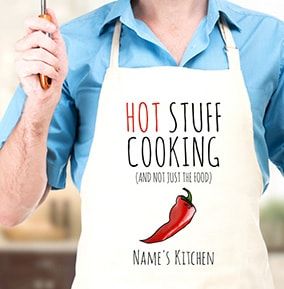 Hot Stuff Cooking Personalised Apron