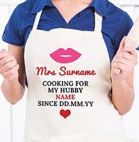 Tap to view Cooking for My Hubby Personalised Apron