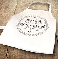 Eat, Drink & be Married Personalised Apron