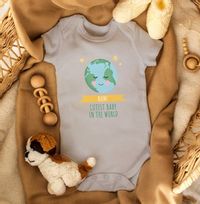 Cutest baby in the World Personalised Baby Grow