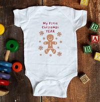 My First Christmas Personalised Baby Grow