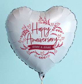 Happy Anniversary Personalised Balloon