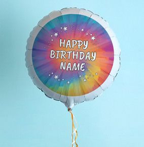Happy Birthday Multicolour Personalised Balloon