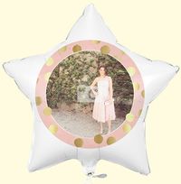 Tap to view Gold Dots Personalised Photo Balloon