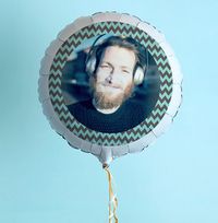 Tap to view Personalised Photo Balloon - Chevron Border