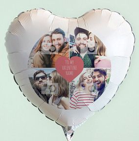 Tap to view 4 Photo Upload Love Heart Balloon