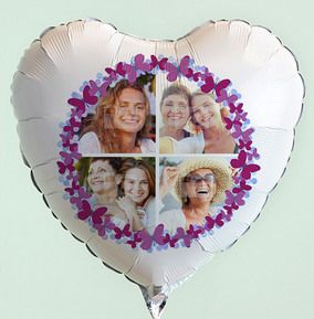 Personalised Multi Photo Balloon - Butterfly Shower