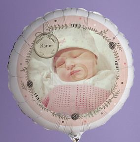 New Baby Girl Photo Balloon