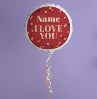 I Love You Personalised Balloon