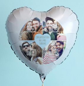 Happy Wedding Day Photo Collage Balloon