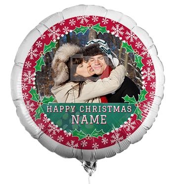 Happy Christmas Full Photo Balloon