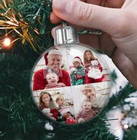 Tap to view Personalised Multi Photo Bauble