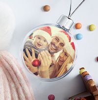 Personalised Full Photo Bauble