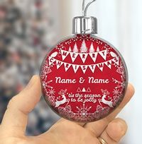 Tap to view Season To Be Jolly Personalised Bauble