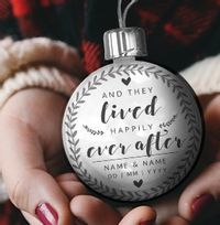 Tap to view Happily Ever After Personalised Wedding Bauble