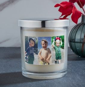 3 Portrait Photo Upload Candle