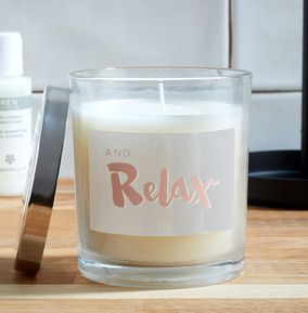 And Relax Personalised Candle