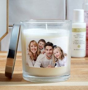 Family Photo Upload Candle