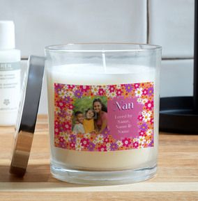 Nan, Loved By Photo Upload Candle