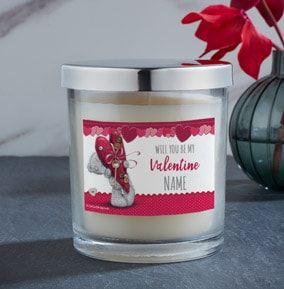Me To You Be My Valentine Personalised Candle