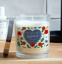 Happily Ever After Personalised Candle