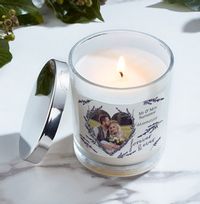 Mr & Mrs Personalised Photo Upload Candle