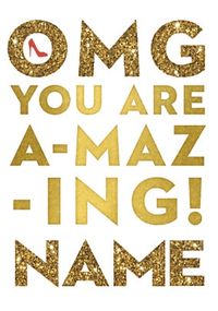 Tap to view You Are Amazing Personalised Birthday Card