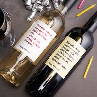 Red And White Birthday Wine Gift Set