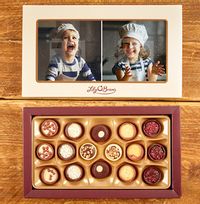 Personalised 2 Photo Chocolates - Box of 18