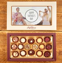 Tap to view Happy Father's Day Photo Chocolates - Box of 16