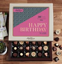 Personalised Birthday Chocolates - Box of 30