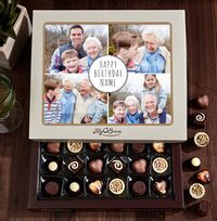 Personalised Birthday Photo Chocolates - Box of 30