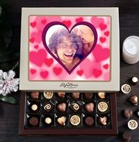 Personalised Heart Photo Valentine's Chocolates - 30