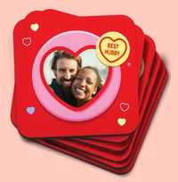 Tap to view Swizzels Love Hearts Best Hubby Coaster