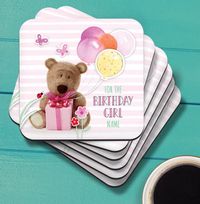 Tap to view Birthday Girl Barley Bear Personalised Coaster